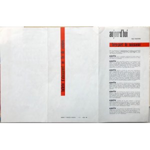 Affiche originale Aujourd'hui Art et Architecture 1955