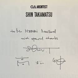 Shin Takamatsu / GA architect 9 / signé.