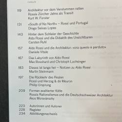 Aldo Rossi et la Suisse / Aldo Rossi und die Schweiz.