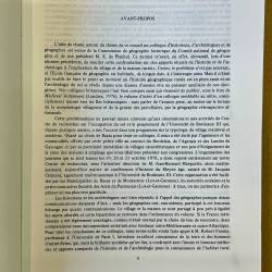 Géographie historique du village et de la maison rurale.