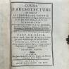 DAVILLER / COURS D'ARCHITECTURE / 1710 / 2 TOMES