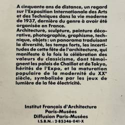 Paris 1937 - cinquantenaire de l'Exposition internationale des arts et des techniques dans la vie moderne
