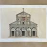 Dessin original 1830 / Florence / San Miniato