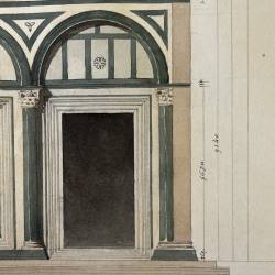 Dessin original 1830 / Florence / San Miniato