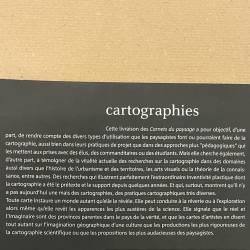 Cartographies / carnet du paysage n° 20.