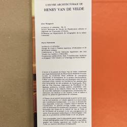 L'OEUVRE ARCHITECTURALE DE HENRY VAN DE VELDE
