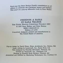 Kara Elizabeth Walker / Freedom / Artist book / Peter Norton / 1997