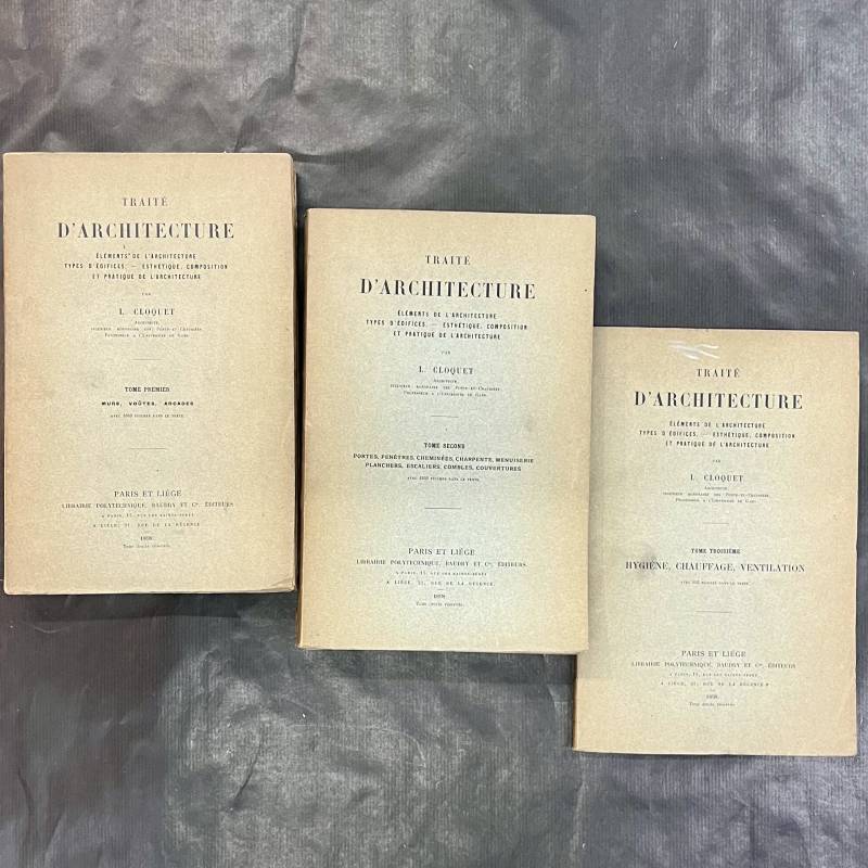 Traité d'architecture / L. Cloquet / 1898