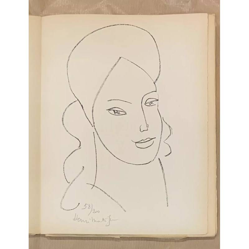 Henri Matisse / lithographie originale 1946 / signature au crayon.............................