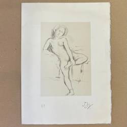 BALTHUS / Balthasar Kłossowski / Lithographie signée au crayon / jeune fille.