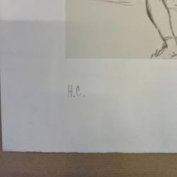 BALTHUS / Balthasar Kłossowski / Lithographie signée au crayon / jeune fille.