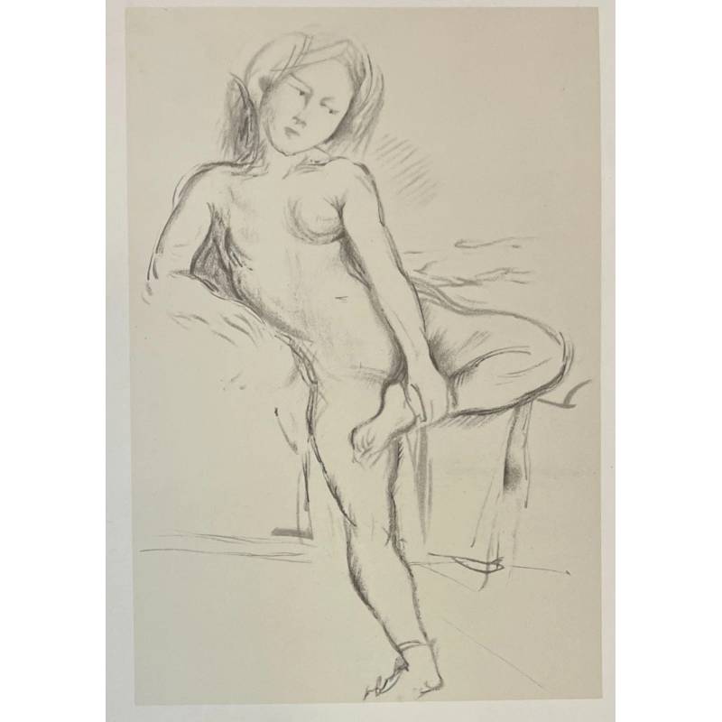 BALTHUS / Balthasar Kłossowski / Lithographie signée au crayon / jeune fille.