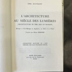 L'architecture au siècle des lumières / Emil Kaufmann.