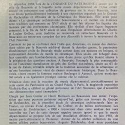 La céramique architecturale des années 1900 dans le Beauvaisis.
