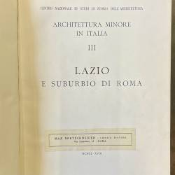 Architettura minore in Italia / Roma / Lazio e suburbio di Roma