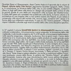 Napoli / quartieri Bassi e il "Risanamento".