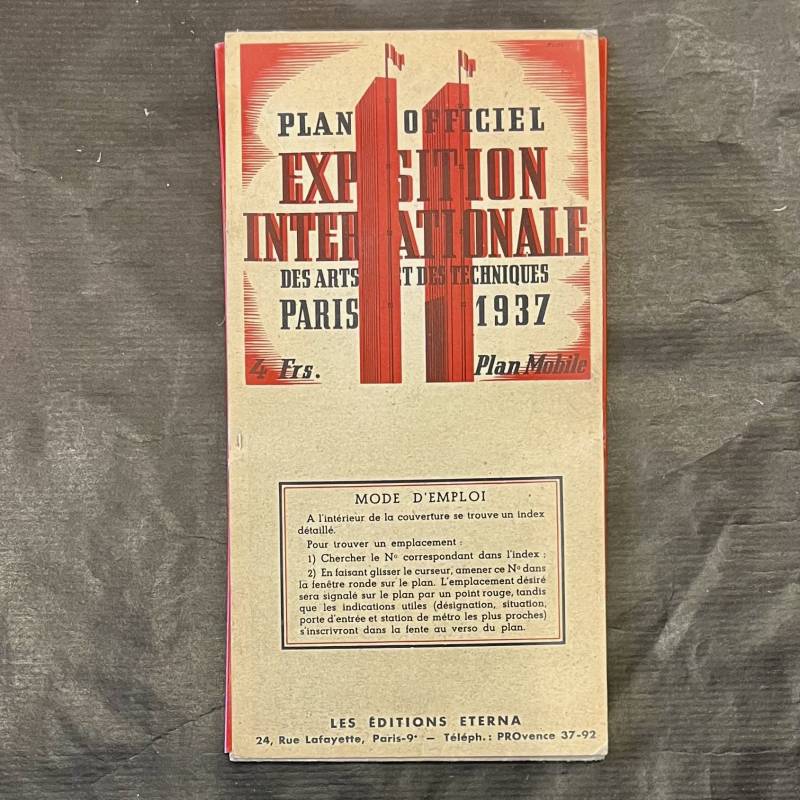 Exposition Paris 1937 / plan officiel.