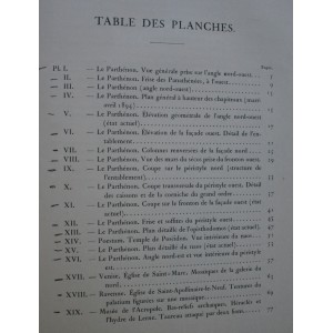 Le Parthénon, études par Lucien Magne 1895  