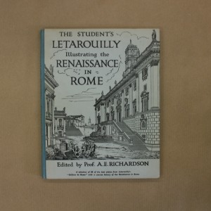 The student's Letarouilly illustrating the renaissance in Rome