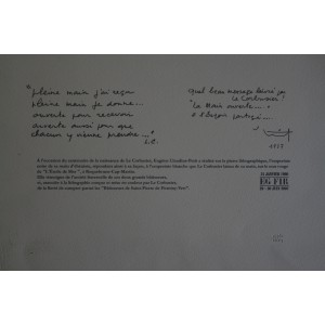 Lithographie Eugène Claudius-Petit. IDEM PARIS 2007 