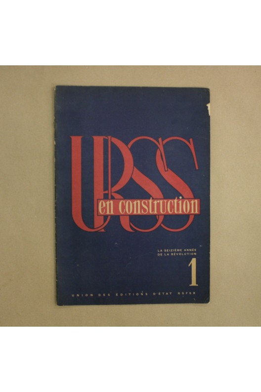 URSS en construction numéro 1 janvier 1933 