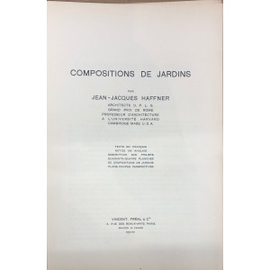 Compositions de jardins / jean Jacques Haffner 
