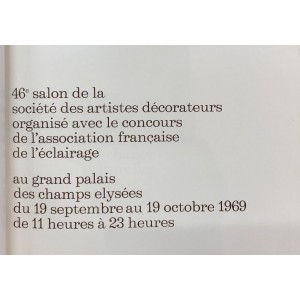 Art et lumière / Salon Artistes Décorateurs 1969 
