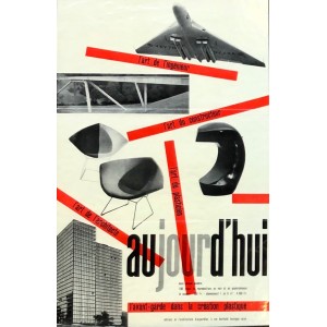 Affiche originale Aujourd'hui Art et Architecture 1955