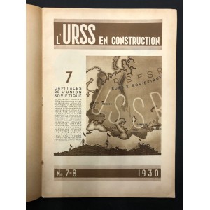 URSS en construction numéro 7 de 1930 / 7 capitales soviétiques / héliogravures