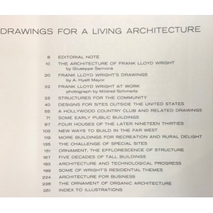 Frank lloyd Wright / drawings for a living architecture 