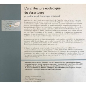 L'architecture écologique du Vorarlberg. 