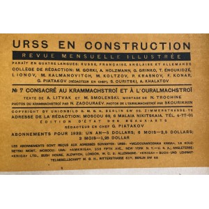 URSS en construction n°7 de juillet 1932 
