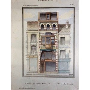 L'habitation pratique août 1909 / Lithographie Mucha 