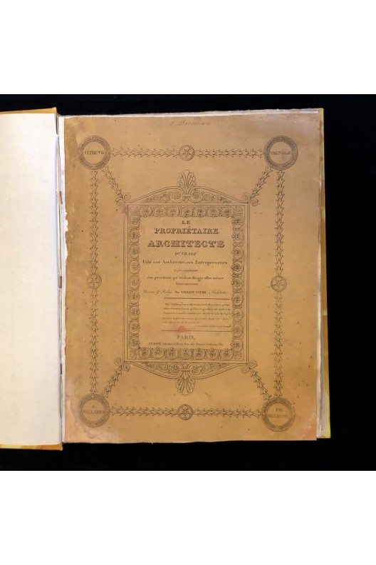 Le propriétaire architecte / Urbain Vitry / 2 tomes / 1827