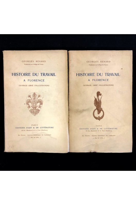 Histoire du travail à Florence / Georges Renard
