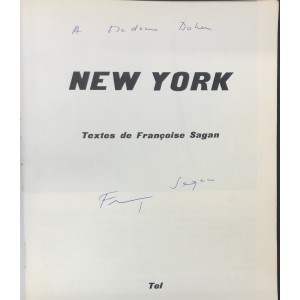 New York / Françoise Sagan / Signé 